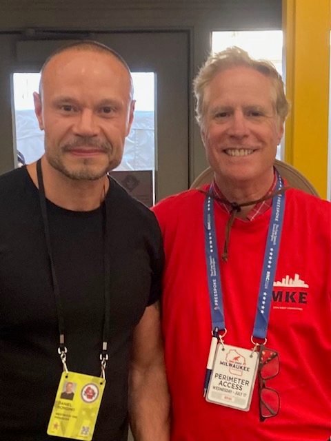 John Saletta with Dan Bongino at RNC 2024