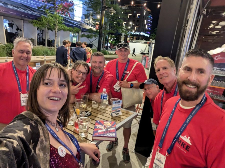 John Saletta with the Illinois RNC volunteer crew in Milwaukee