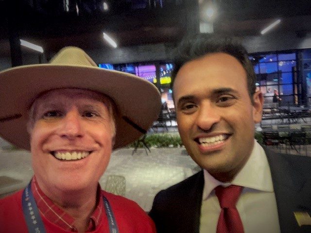 John Saletta with Vivek Ramaswamy at RNC 2024