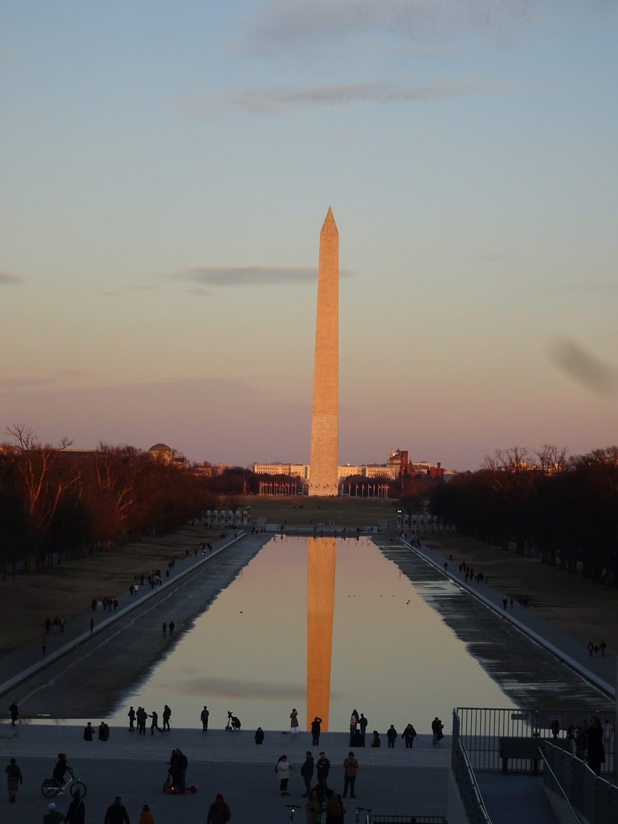 Washington Monument at sunset