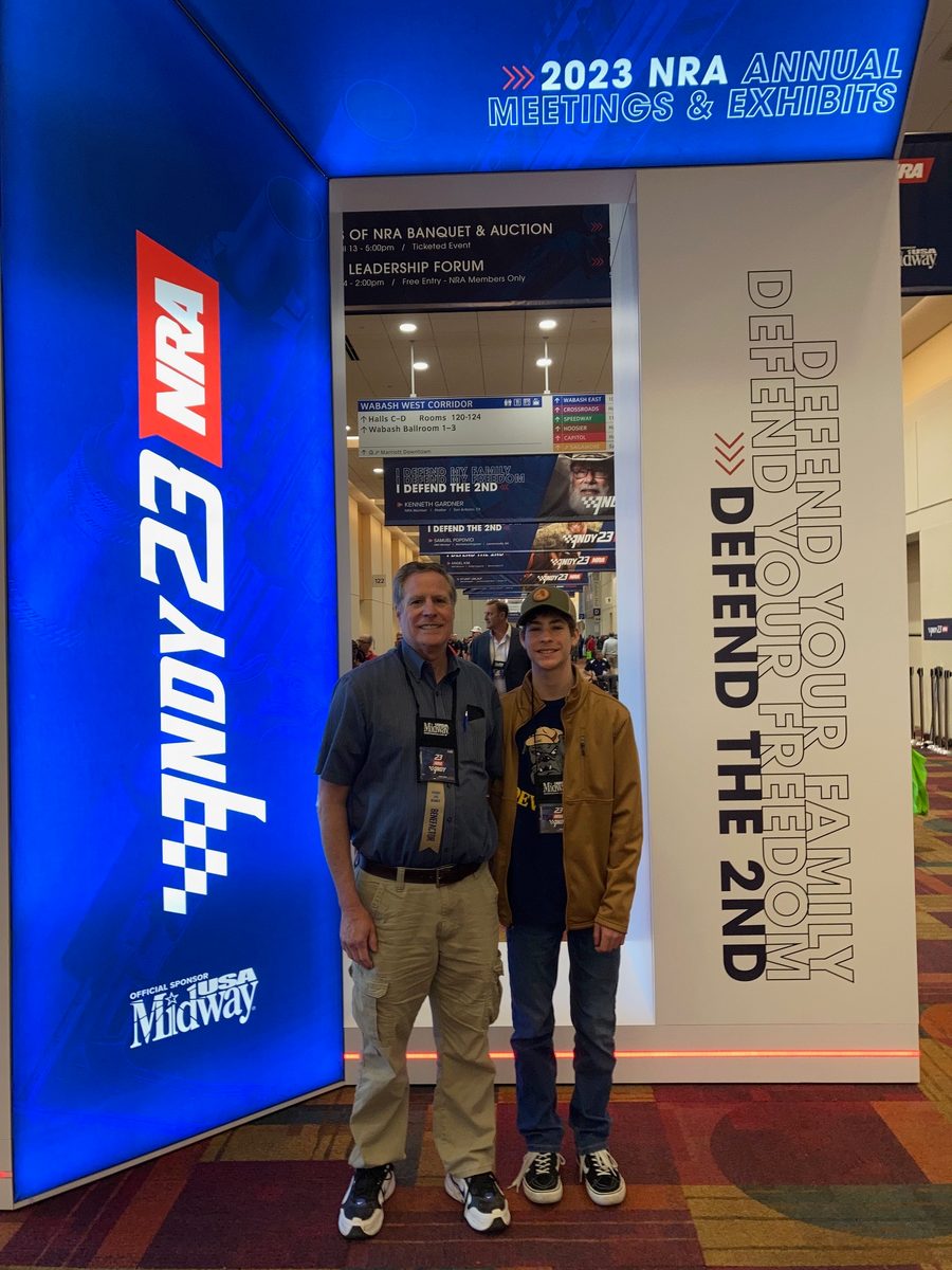 John and Daniel Saletta at the 2023 NRA Annual Meetings