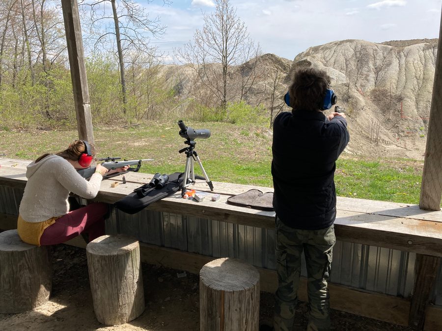 At the shooting range